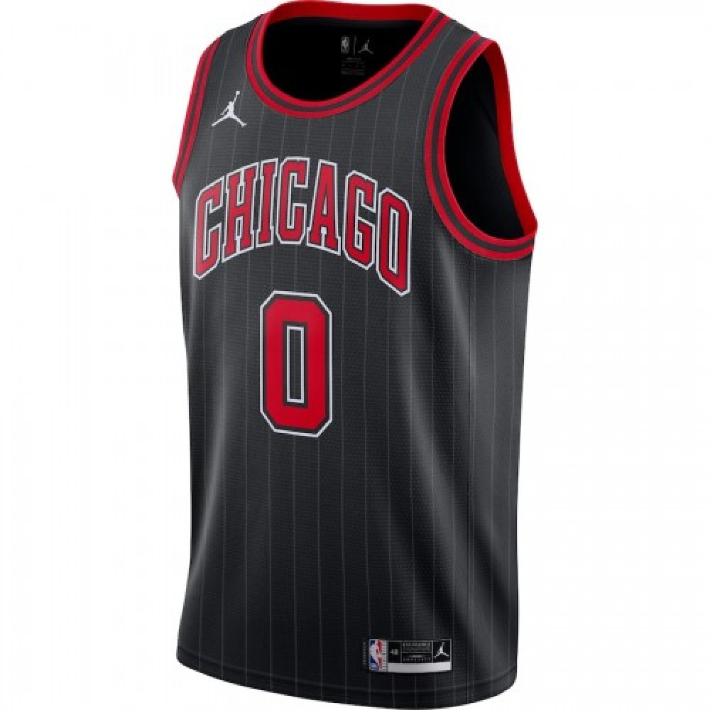 Men's Chicago Bulls Coby White #0 Jordan Brand Black 2020/21 Swingman Jersey - Statement Edition-Pro Kit Vault | Brand New 26/27 Sports Jerseys